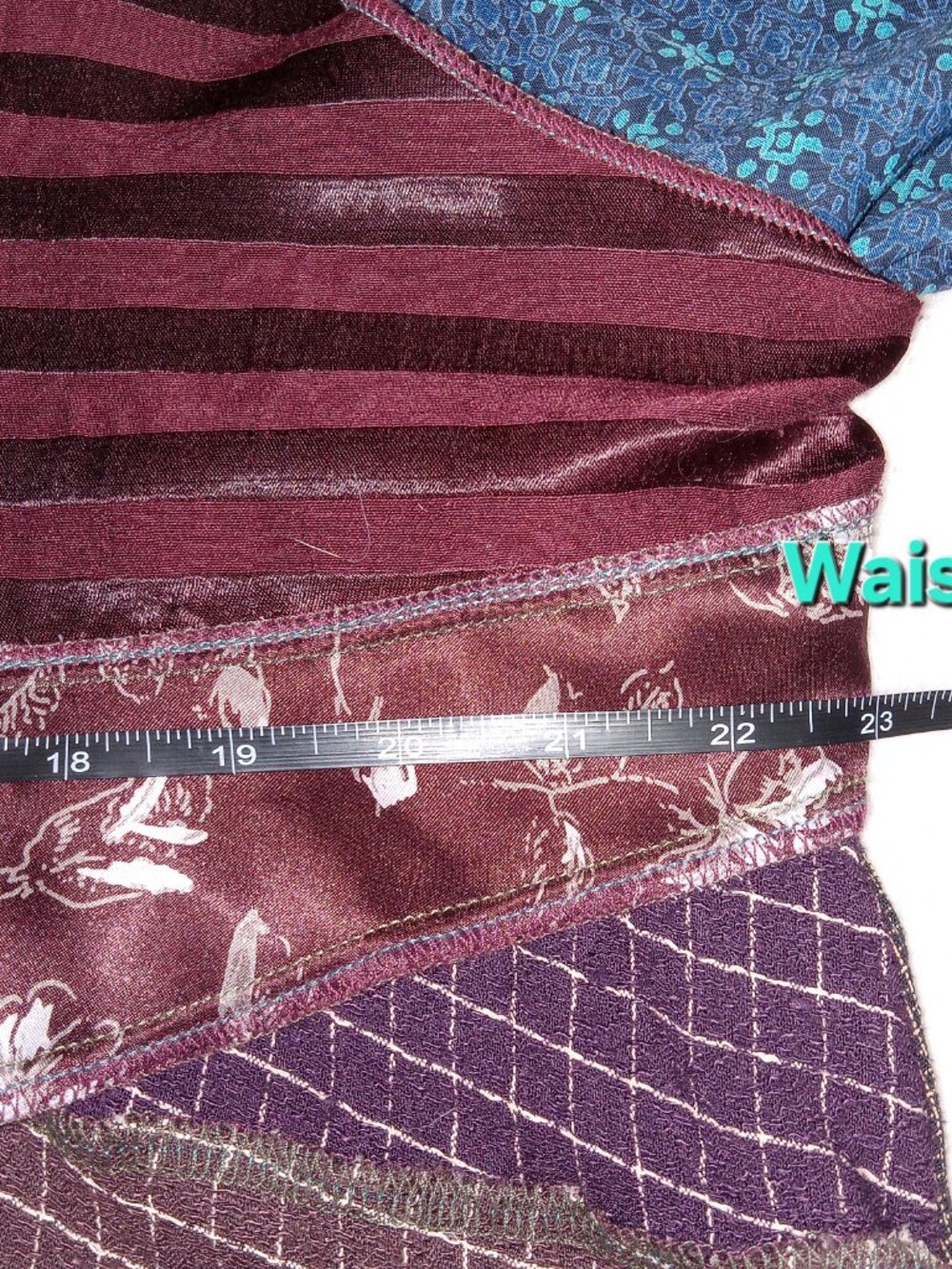 Nothing Matches USA Patchwork Boho Tunic Dress XL 2 Lagenlook Artsy Festival - Picture 13 of 14